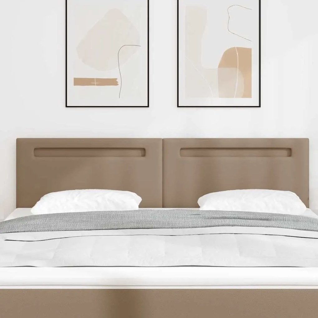 Cabeceira vidaXL Design Simples Cappuccino 180 cm em Couro Sintético