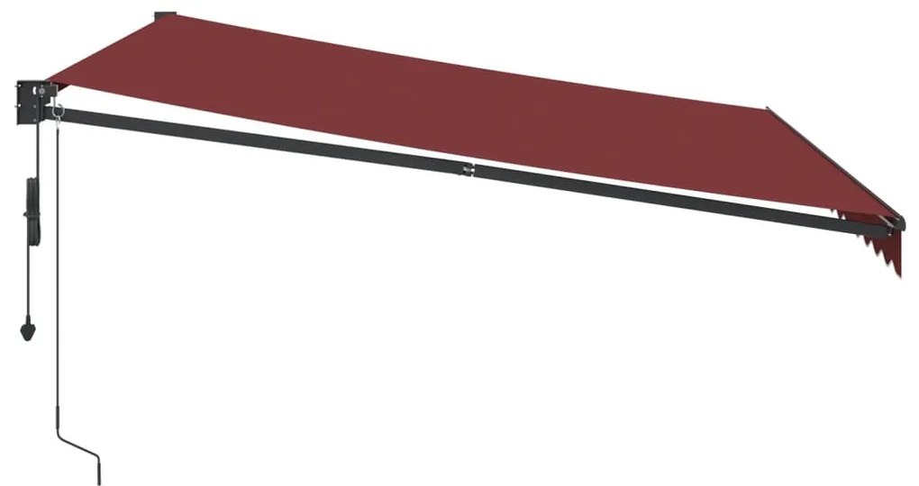 Toldo retrátil automático 400x300 cm bordô
