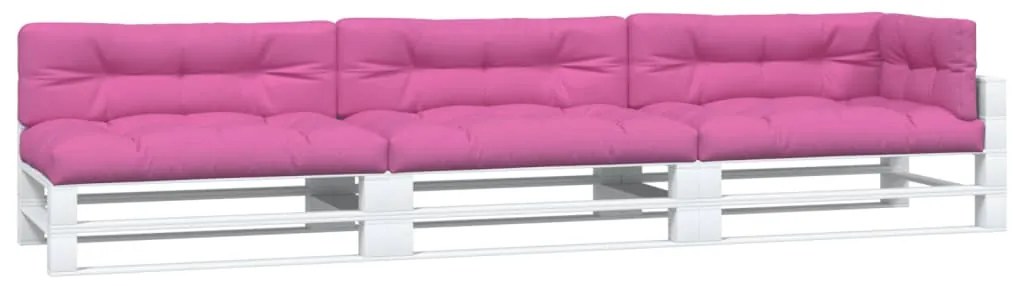 Almofadões para móveis de paletes 7 pcs tecido rosa