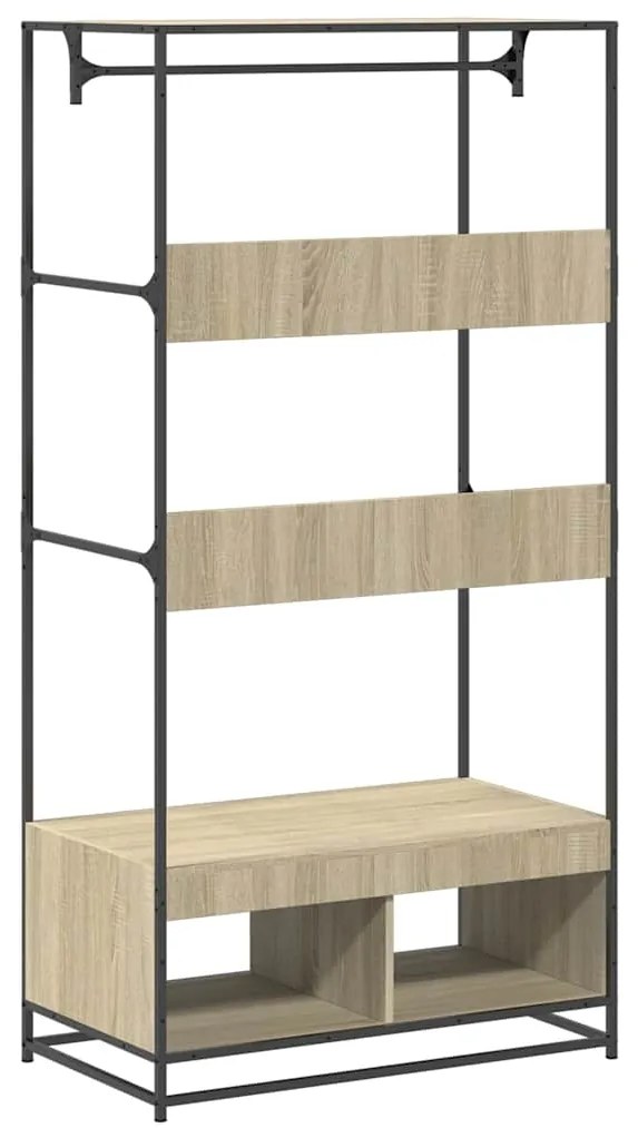 Roupeiro 90x50x180 cm derivados de madeira carvalho sonoma