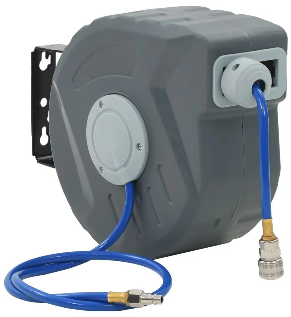 143254 vidaXL Enrolador automático de mangueira para ar comprimido 3/8" 12 m