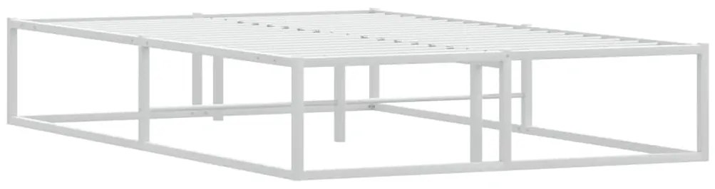 Estrutura de cama sem colchão branco 120x200 cm metal