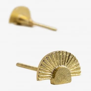 Pack De 2 Puxadores Em Ferro Aroxi Dourado - Sklum