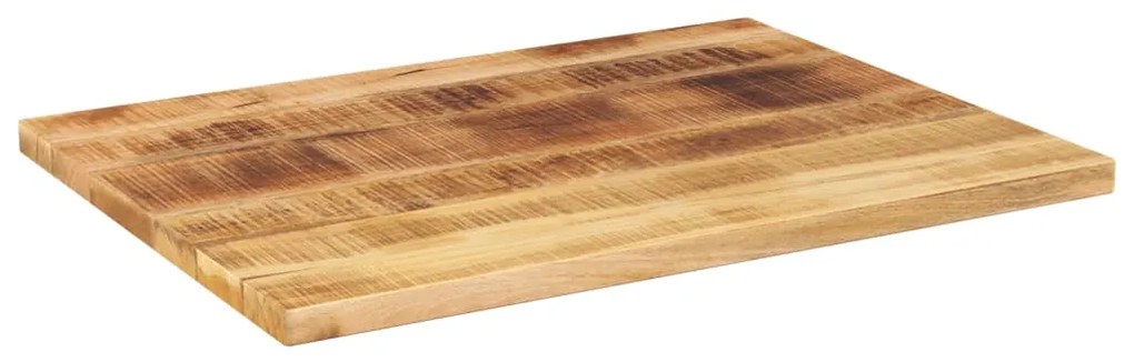 Tampo de mesa retangular 70x50x2,5 cm mangueira áspera maciça