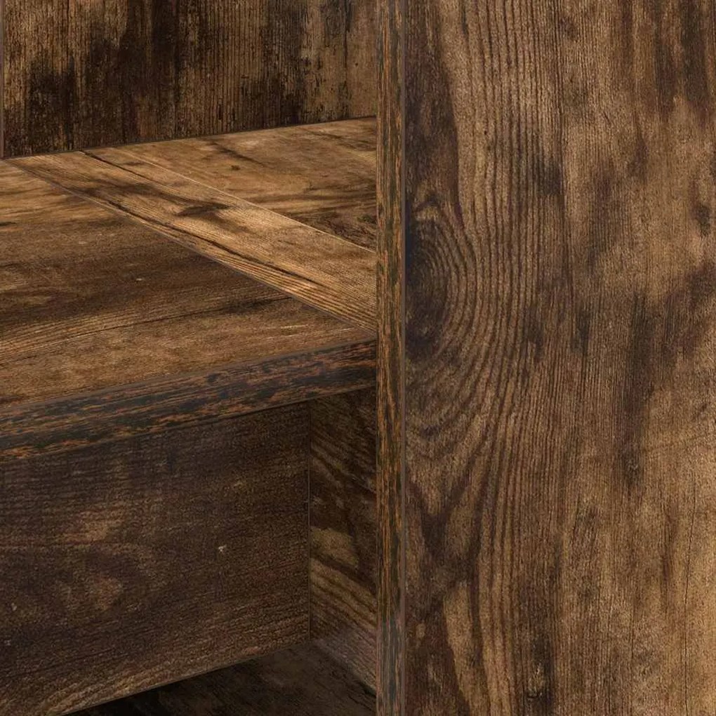 Mesa com prateleira com armazenamento Carvalho fumado 122 x 67 x 145 c
