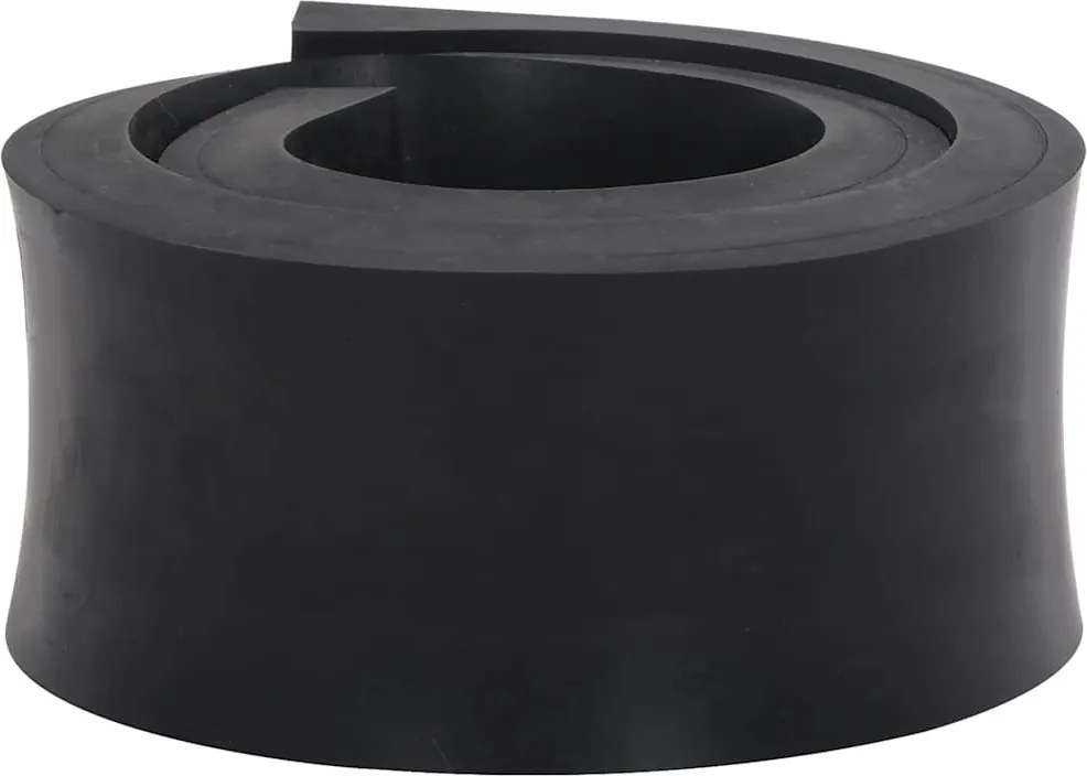 vidaXL Borda de borracha para arado de neve preto 80x8x2 cm
