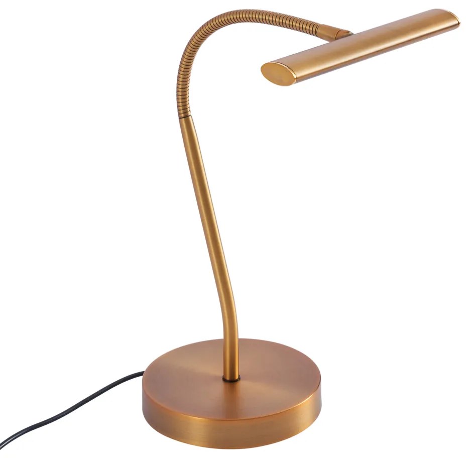 Candeeiro de mesa Art Déco bronze com LED incluído - Tableau Design,Industrial,Moderno