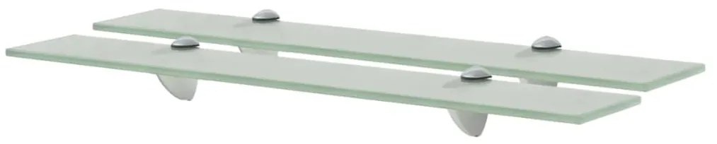 Prateleiras flutuantes 2 pcs vidro 60x10 cm 8 mm