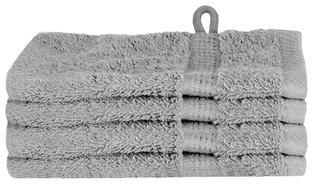 Panos de prato 4 pcs Cinzento 15 x 21 cm Algodão
