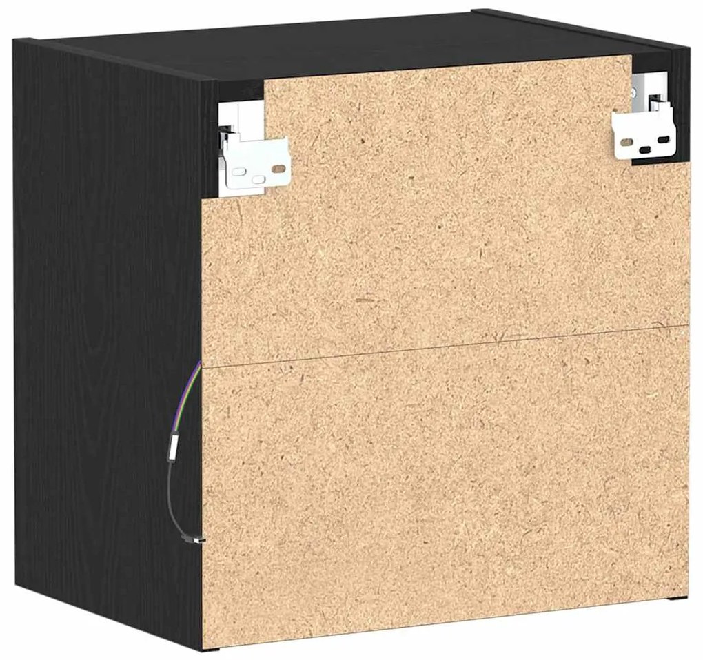 Prateleira Flutuante vidaXL Carvalho Preto 40x28,5x40 cm Madeira Engen