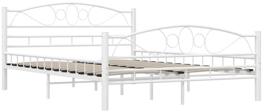 Estrutura de cama metal 140x200 cm branco