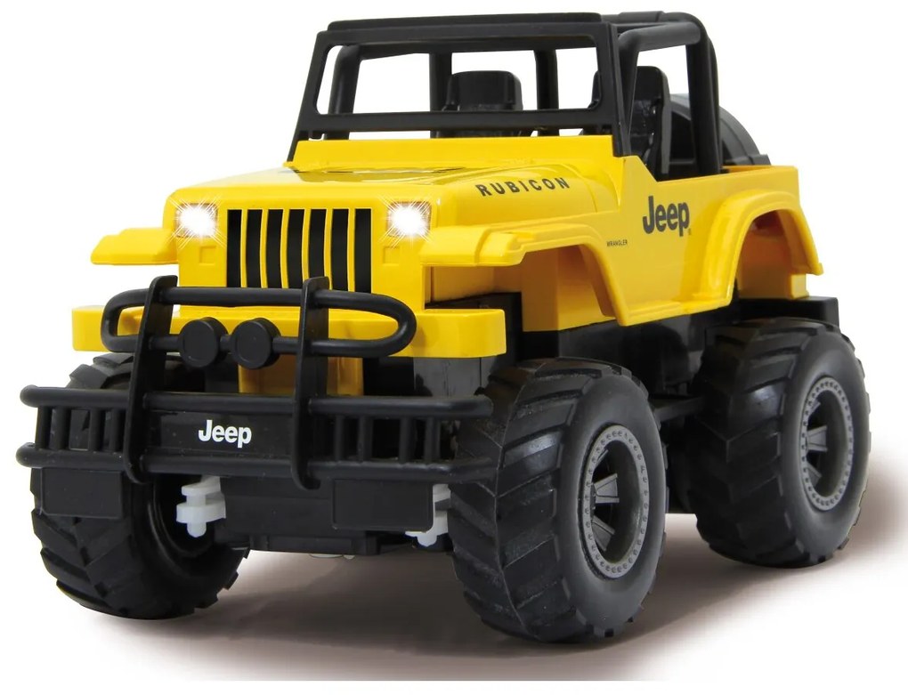 Carro Telecomandado Jeep Wrangler Rubicon 1:20 2,4GHz Amarelo