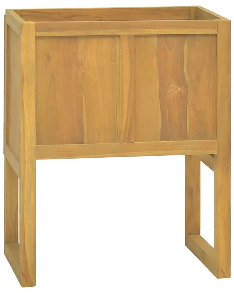 Armário de casa de banho 60x40x75 cm madeira de teca maciça