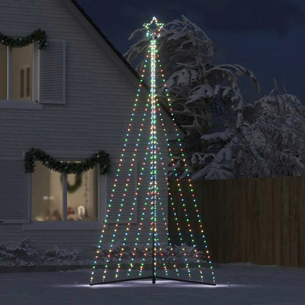 LED Árvore de Natal 570 LEDs Colorido 399 cm
