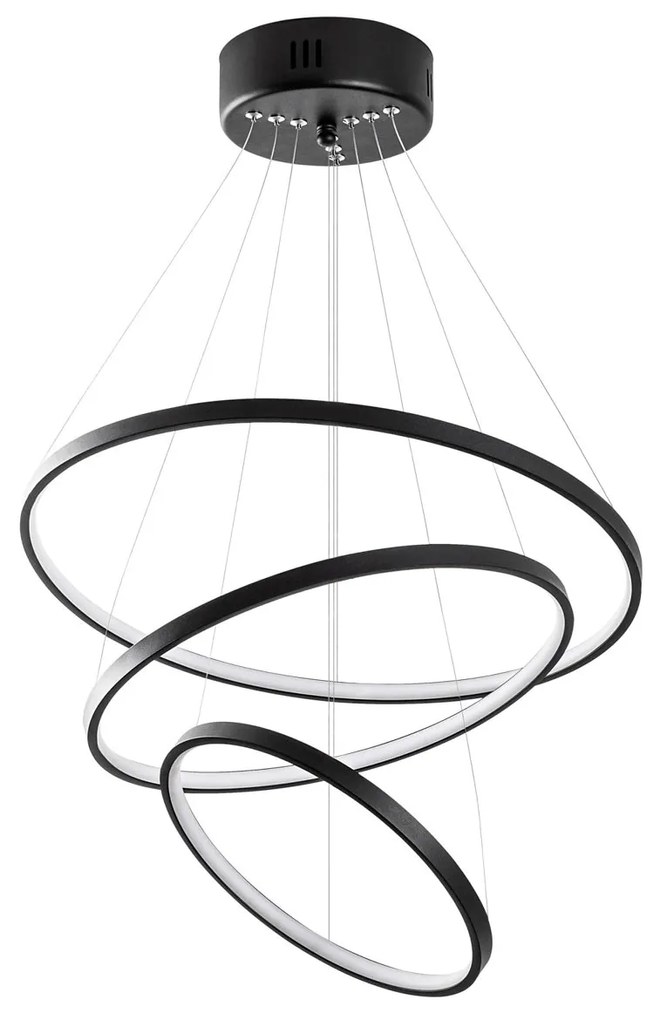 Chandelier Simit – Preto – 50x80x50 cm