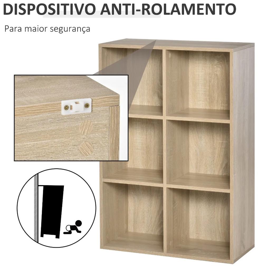 Estante Cube - Carvalho - Design Minimalista