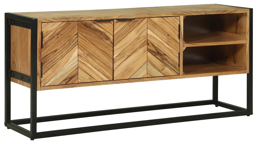 Aparador de TV 110x30x50 cm Madeira de Acácia Sólida