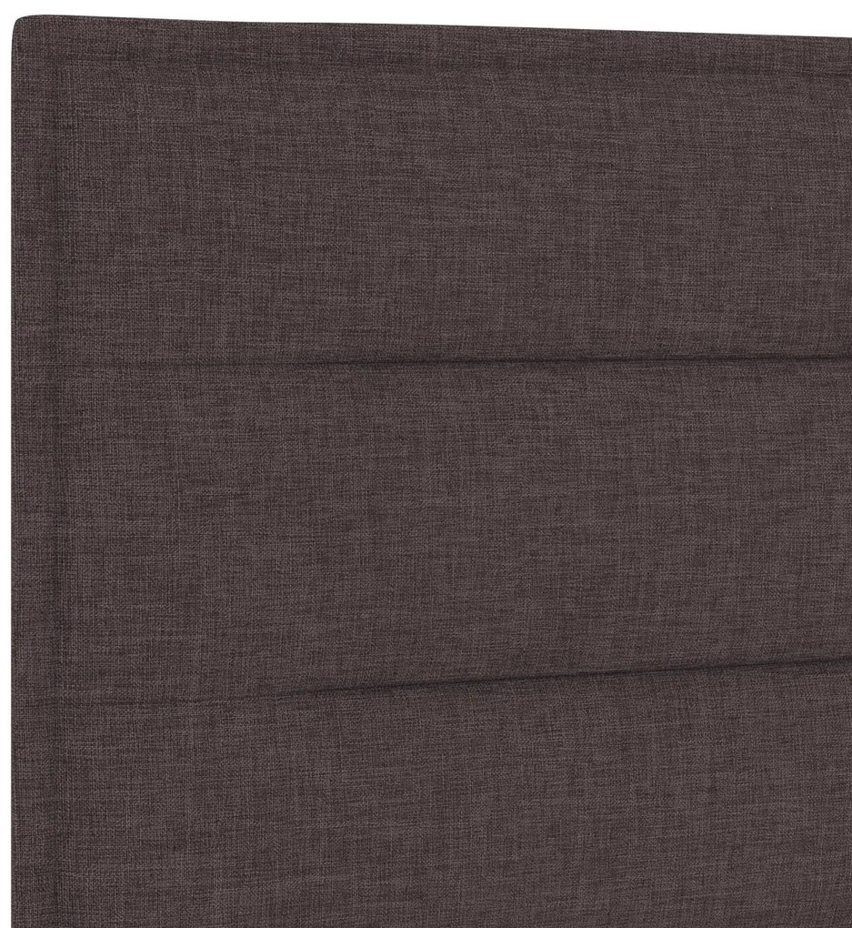Cama vidaXL Castanho Escuro 120x200 cm Tecido
