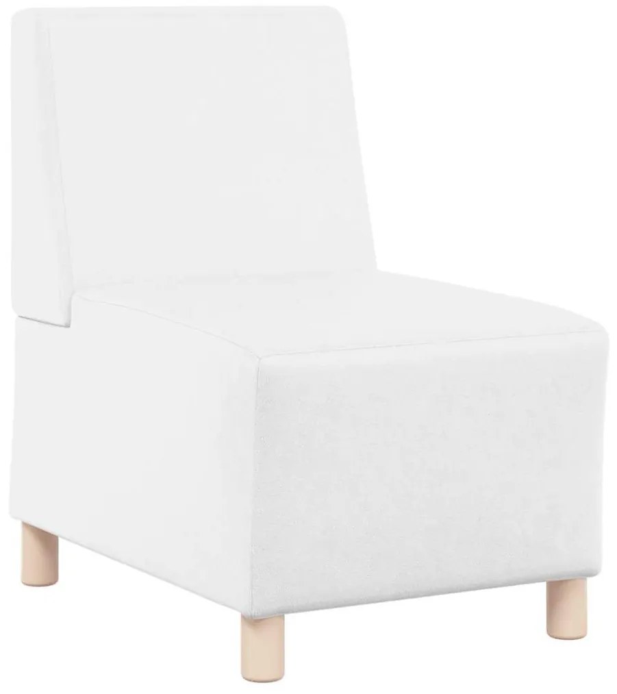 Cadeiras de Sofá 3 pcs Branco 55 x 74 x 82 cm Couro sintético