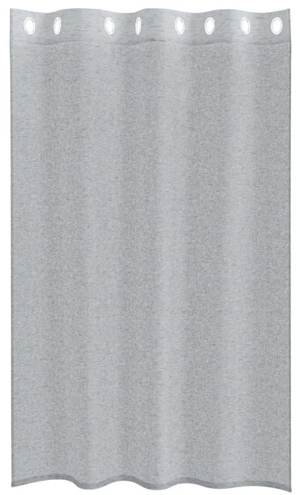 Cortinas 2 pcs Cinzento-escuro 140 x 175 cm Poliéster