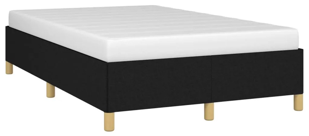 Estrutura de cama sem colchão 120x200 cm tecido preto