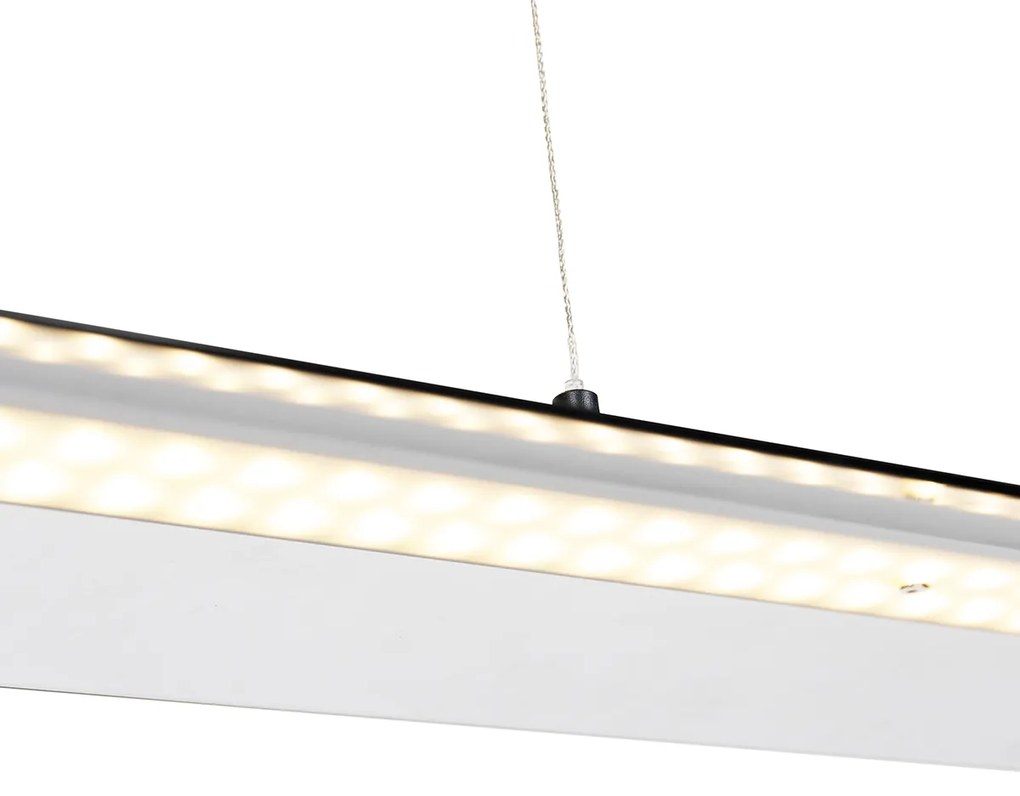 Candeeiro de suspensão moderno preto com LED regulável em 3 níveis - Boone Moderno