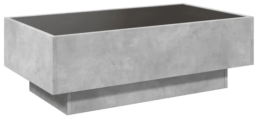 Mesa de centro c/ LEDs 90x50x30 cm derivados de madeira