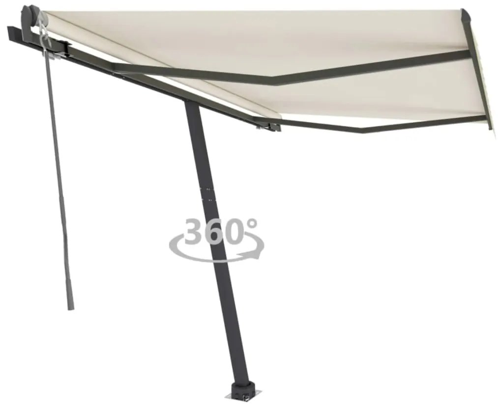 Toldo automático independente 350x250 cm cor creme