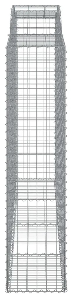 Cestos gabião arqueados 3pcs 300x50x200/220cm ferro galvanizado