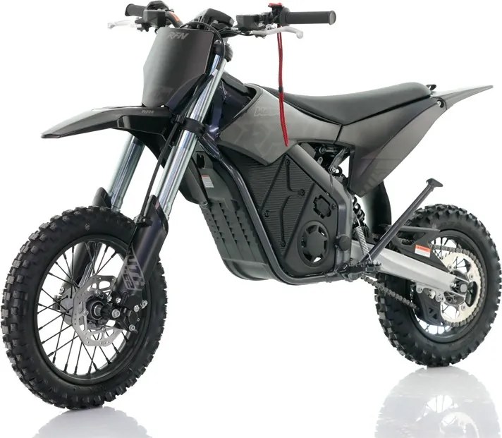 Mini moto elétrica para crianças velocidade até 45 km/h aprox. Warrior Kids SX-E2 1000W 12/10" Preta