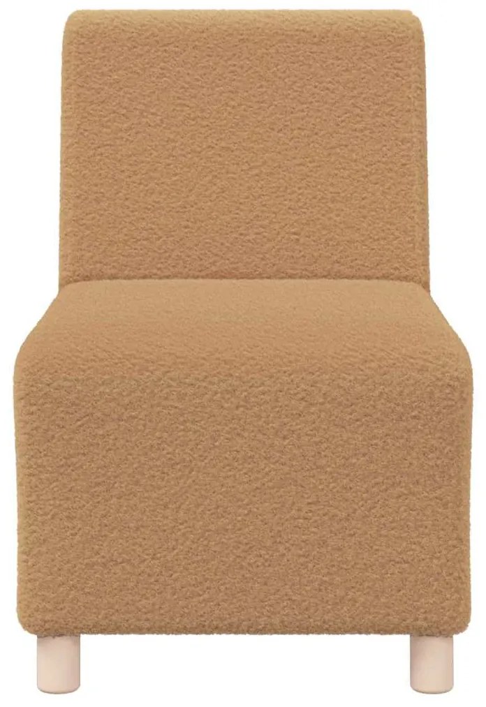 Sofá Chiar 3 pcs Bege 55 x 74 x 82 cm Tecido de veludo côtelé