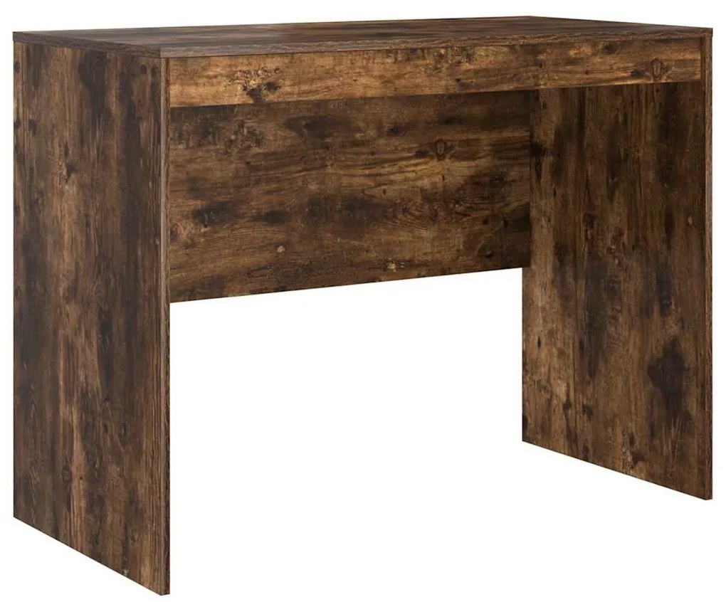 Mesa com Armazenamento Carvalho Fumado Madeira de Engenharia