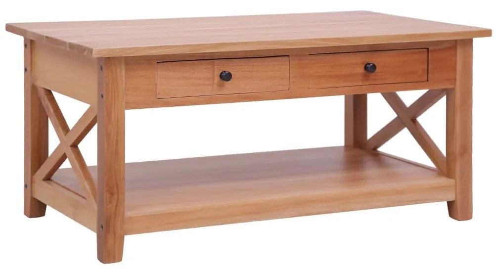 vidaXL Mesa de centro 100x55x46 cm madeira de mogno maciça