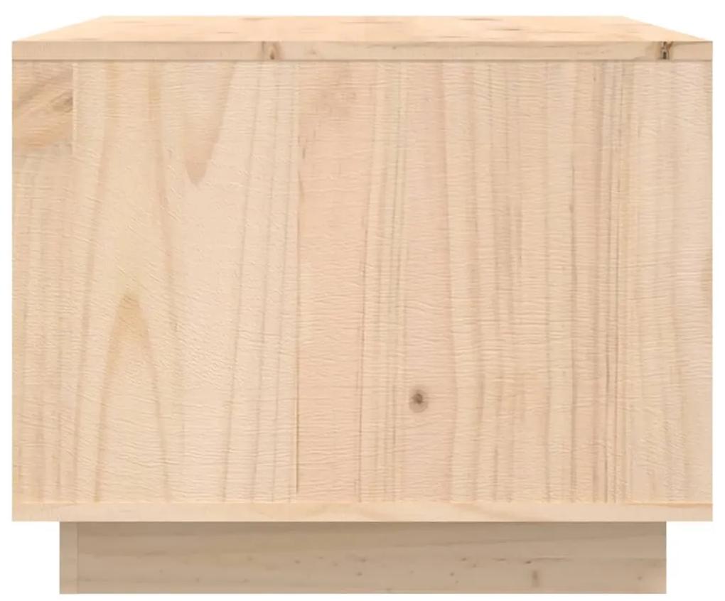 Mesa de centro 80x50x40 cm madeira de pinho maciça