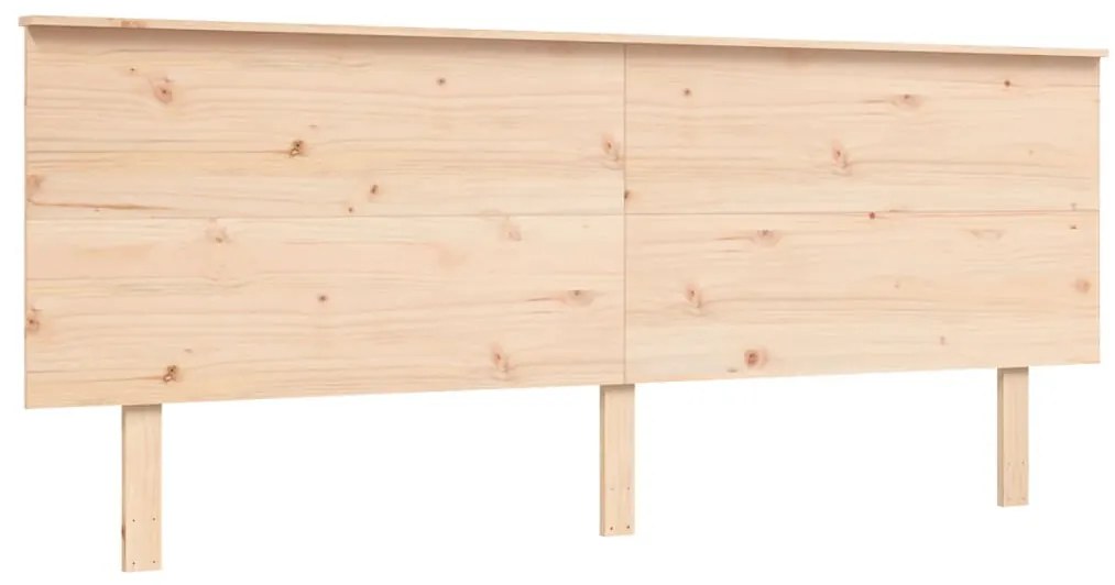 Cama sem colchão 200x200 cm madeira de pinho maciça