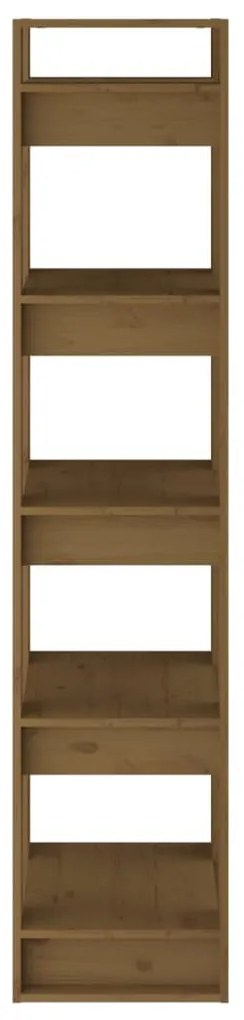 Estante/divisória 41x35x160 cm pinho maciço castanho mel
