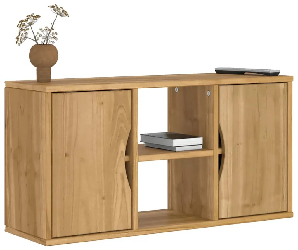 vidaXL Armário para TV ODDA 79x24x40 cm Madeira maciça de pinho