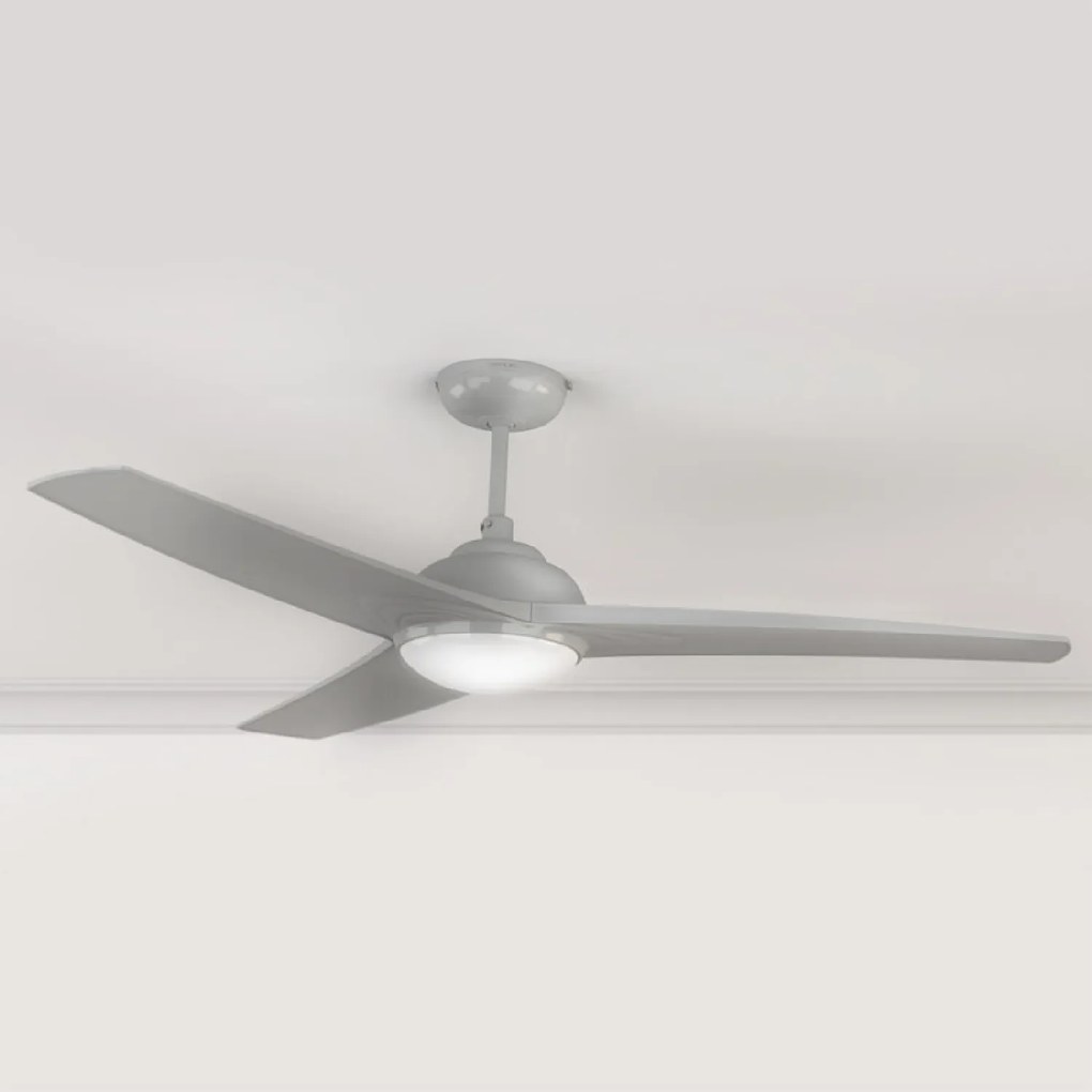 Ventoinha de teto EnergySilence Aero 560 52’’ com 3 pás, 60 W, candeeiro LED e função verão/inverno