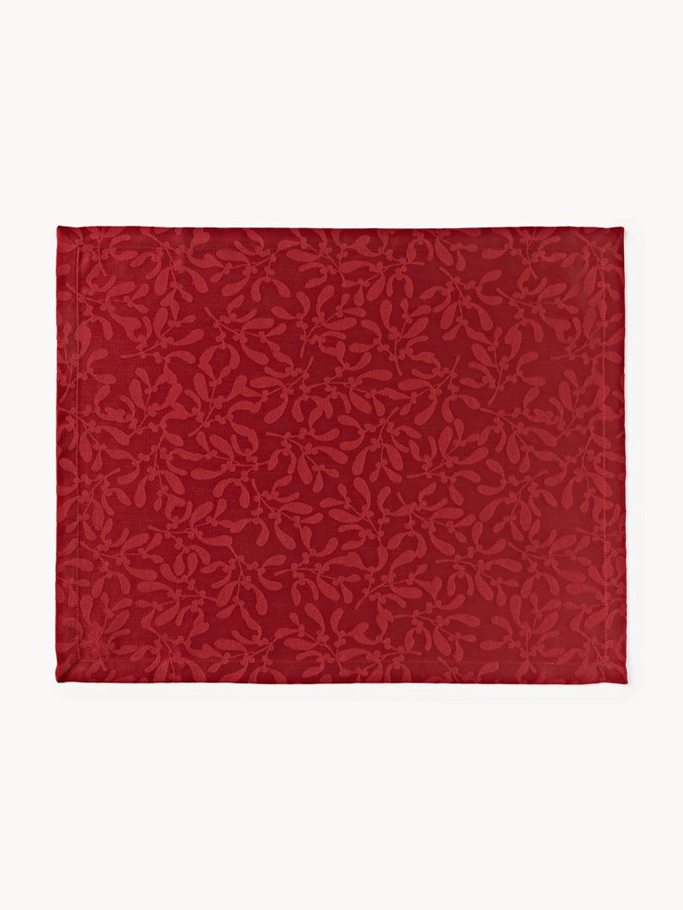 Individuais de mesa com padrão de inverno Hollyn, conjunto de 2