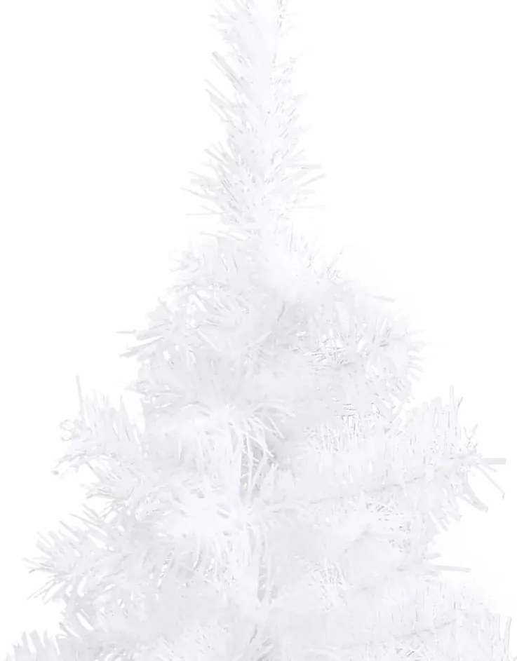 Árvore de Natal artificial de canto 210 cm PVC branco