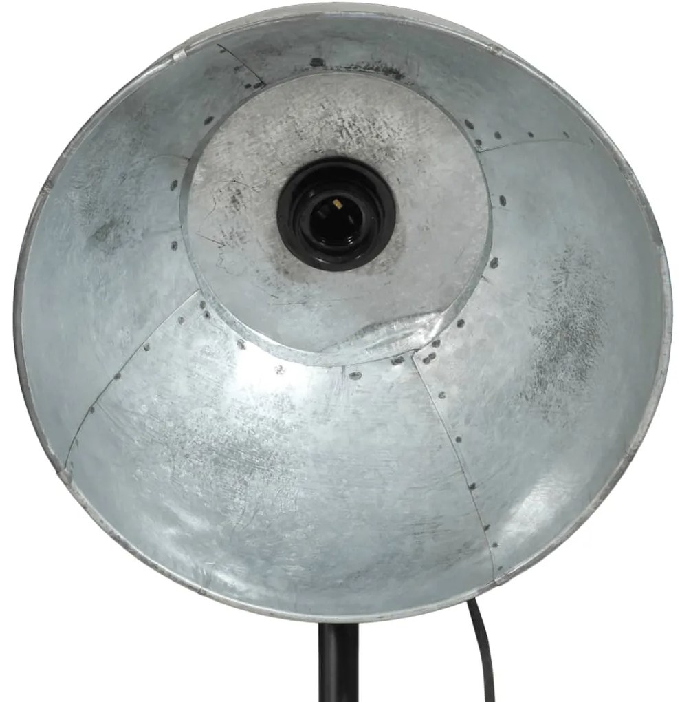 Candeeiro de pé 25 W 61x61x90/150 cm E27 prateado vintage