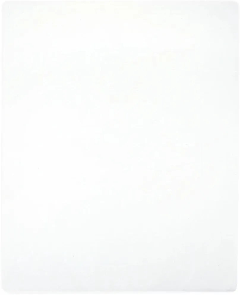 Lençóis ajustáveis 2 pcs 90x200 cm algodão jersey branco