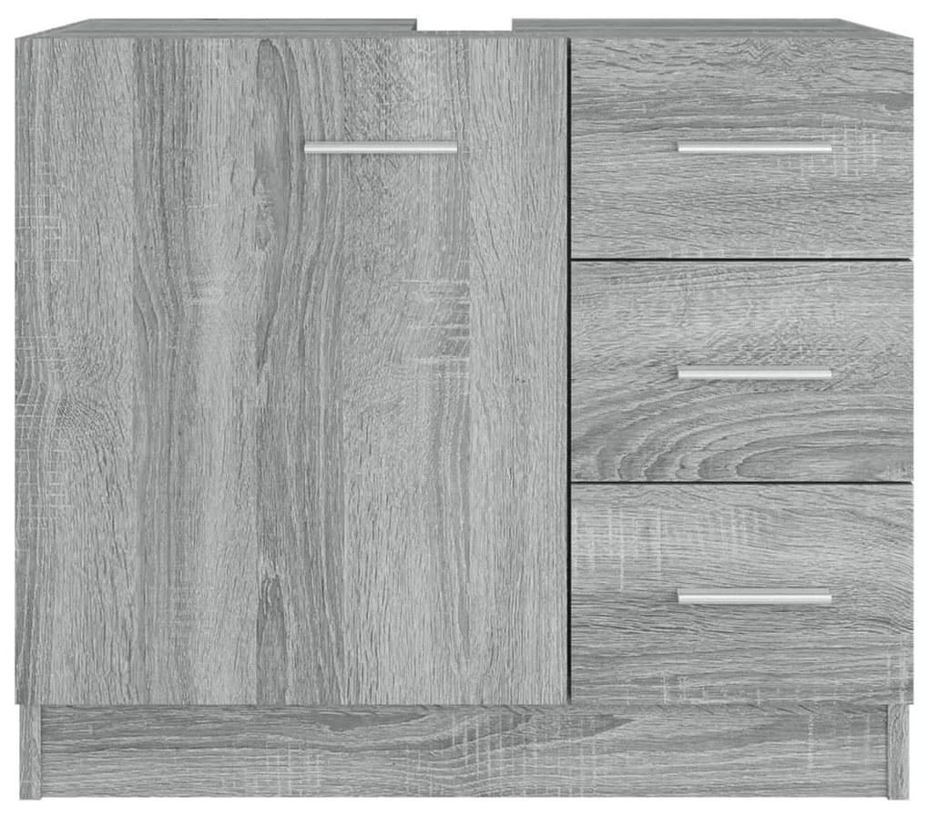Móvel p/ lavatório 63x30x54 cm derivados madeira cinza sonoma