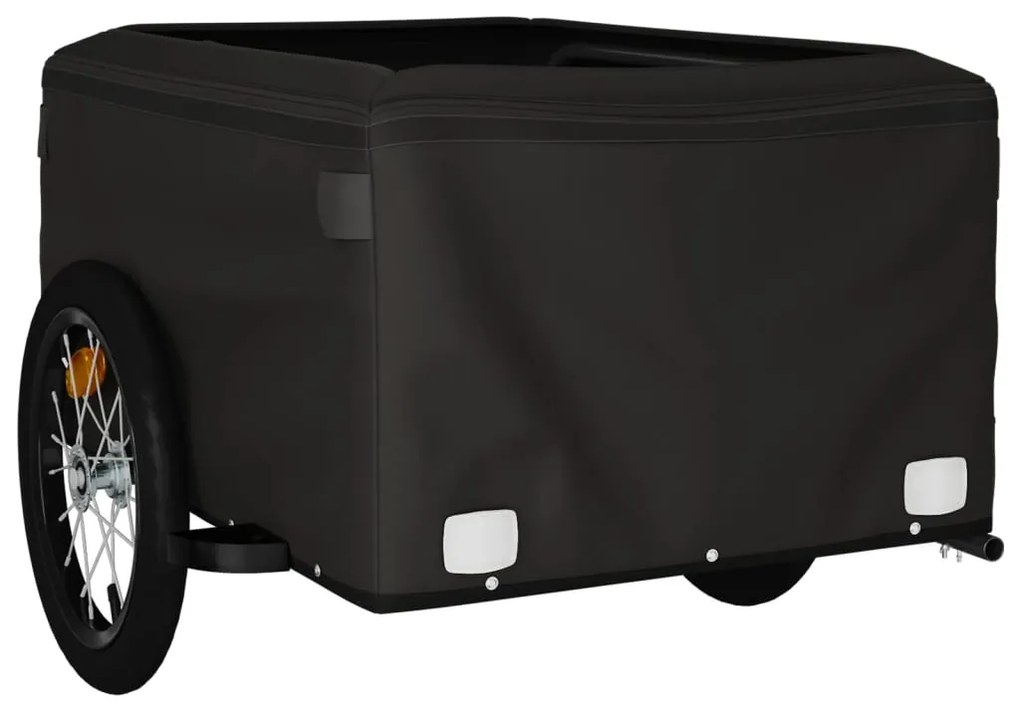Reboque para bicicleta 45 kg ferro preto