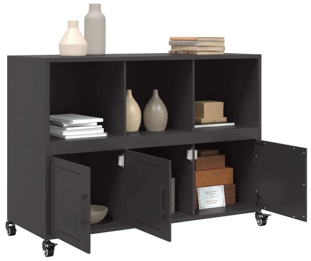 Aparador 100,5x39x72 cm aço preto