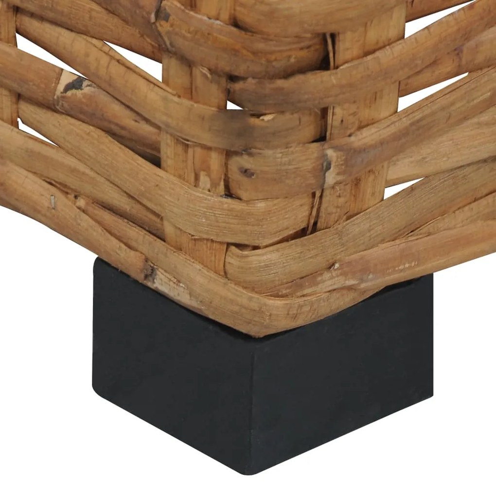 Mesa de centro 47x47x28 cm vime natural