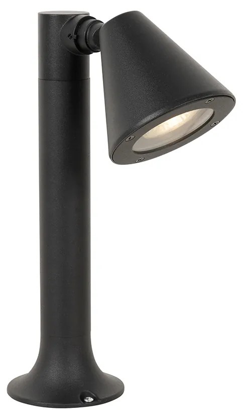 Candeeiro de exterior moderno preto 30 cm IP44 ajustável - Ciara