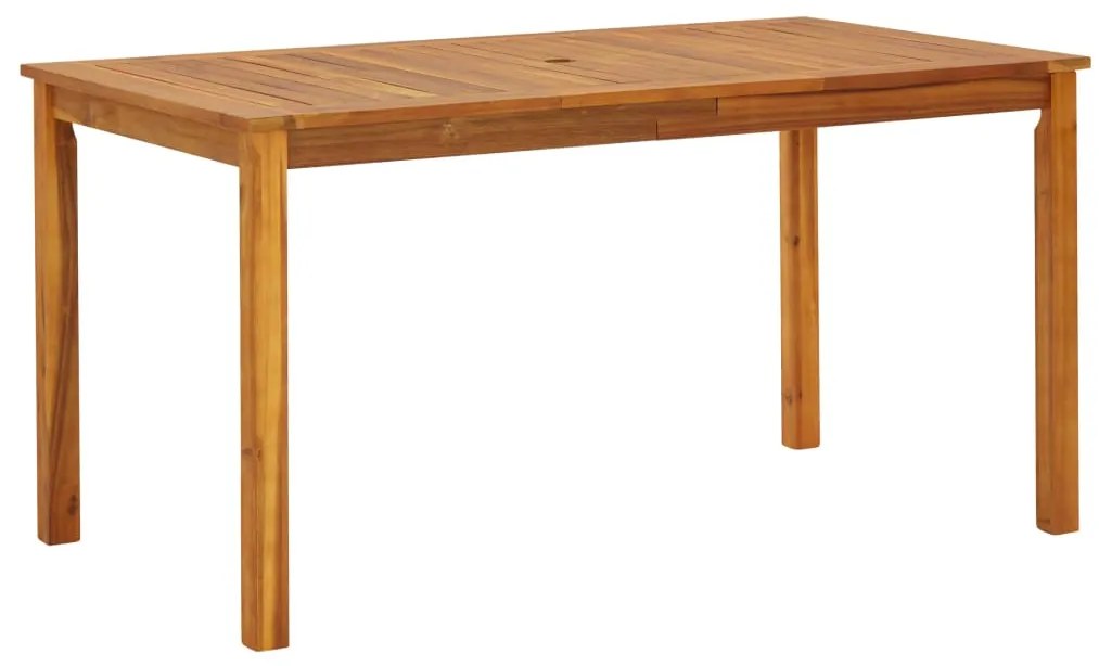 42618 vidaXL Mesa de jardim 140x80x74 cm madeira de acácia maciça