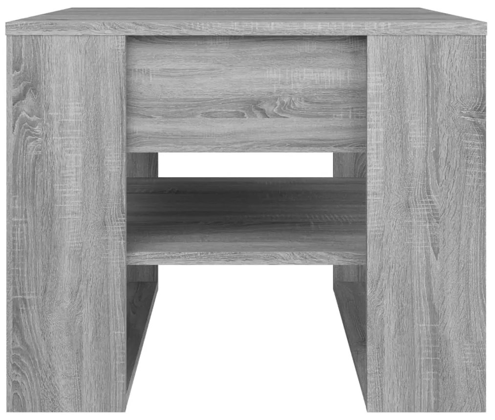 Mesa centro 55,5x55x45 cm derivados de madeira sonoma cinzento