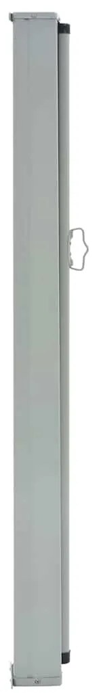 Toldo lateral retrátil para pátio 120x300 cm vermelho